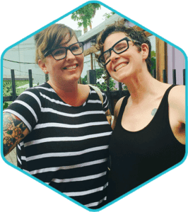 Erin Dooner & Elizabeth McQueen job share their volunteer leadership role as PTA Co-Presidents.
